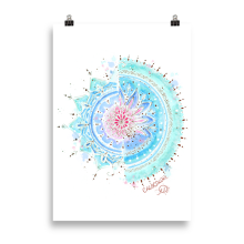 Mandala Bleu - Poster