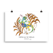 Veille sur la Nature - Salamandre - Poster