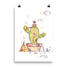 Dans la vie il y a des cactus - Poster