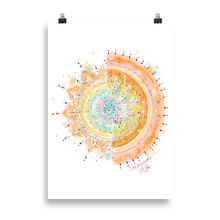 Mandala Orange - Poster