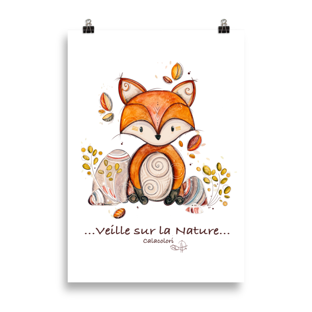 Veille sur la Nature - Renard - Poster