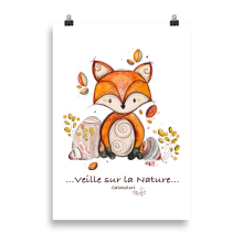 Veille sur la Nature - Renard - Poster