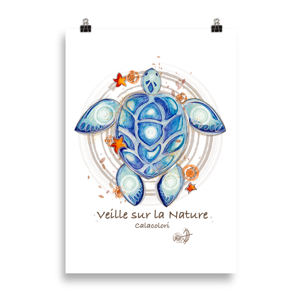 Veille sur la Nature - Tortue de Mer - Poster