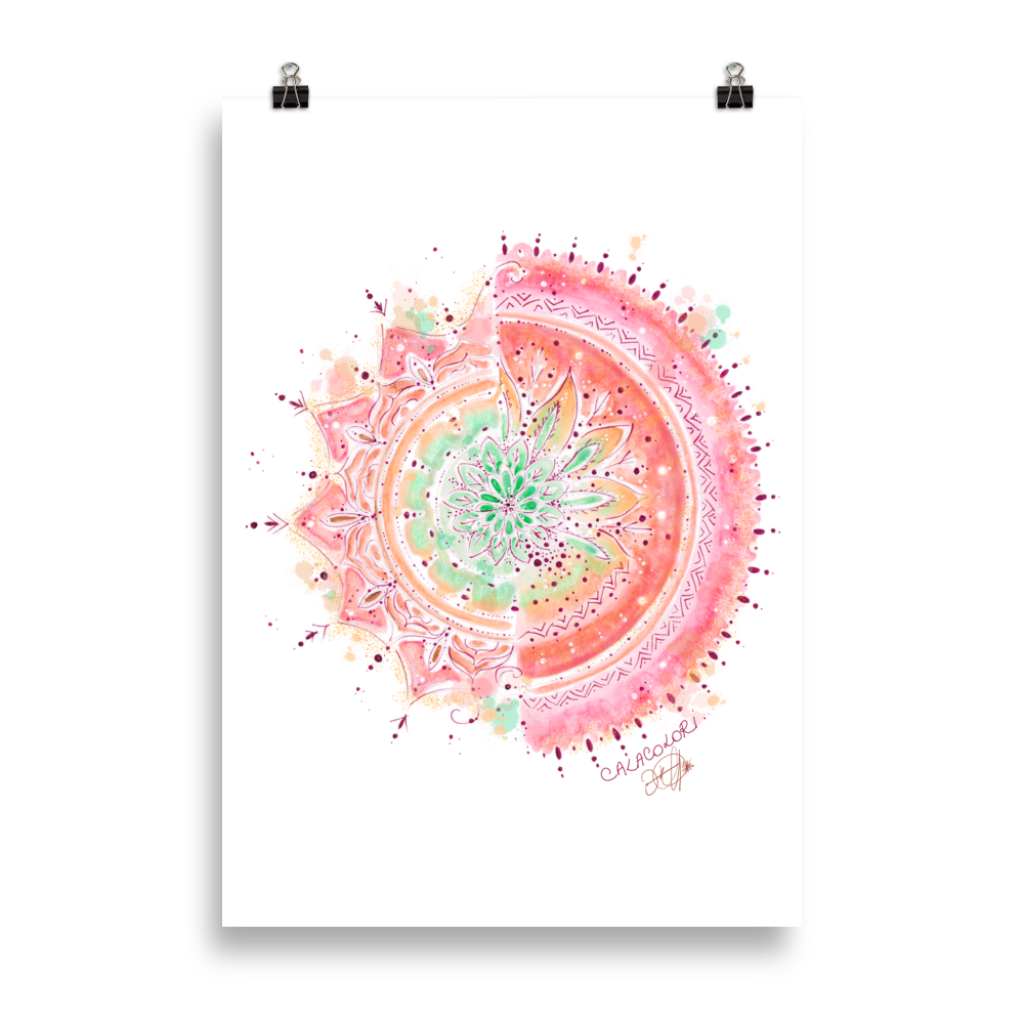 Mandala Fruité - Poster