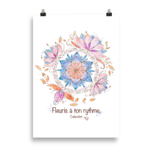 Fleuris à ton rythme - Poster
