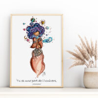 tu es une part de l'univers - poster