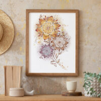 fleurs séchées - poster fleurs séchées - poster