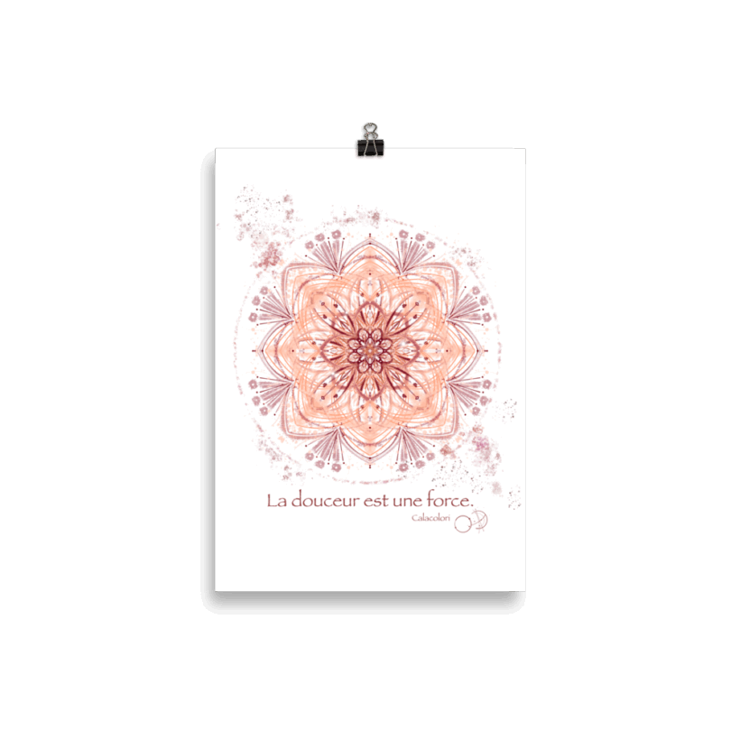 La douceur est une force – Poster