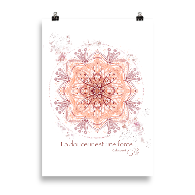 La douceur est une force – Poster