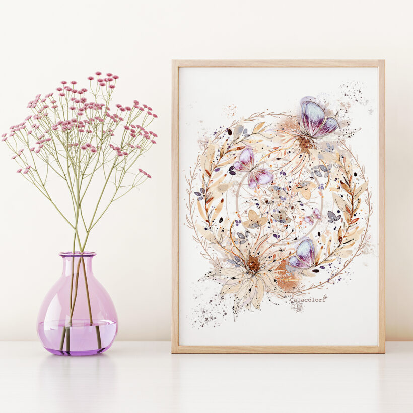 fleurs du temps - poster fleurs du temps - poster