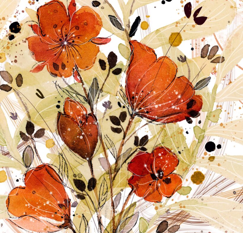 Coquelicots et Capucines - Poster - Zoom
