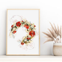 Couronne de Coquelicots - Poster