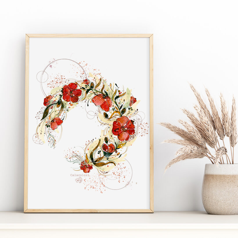 Couronne de Coquelicots - Poster