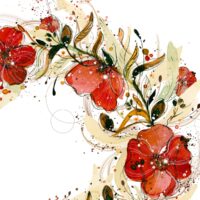 Couronne de Coquelicots - Poster -