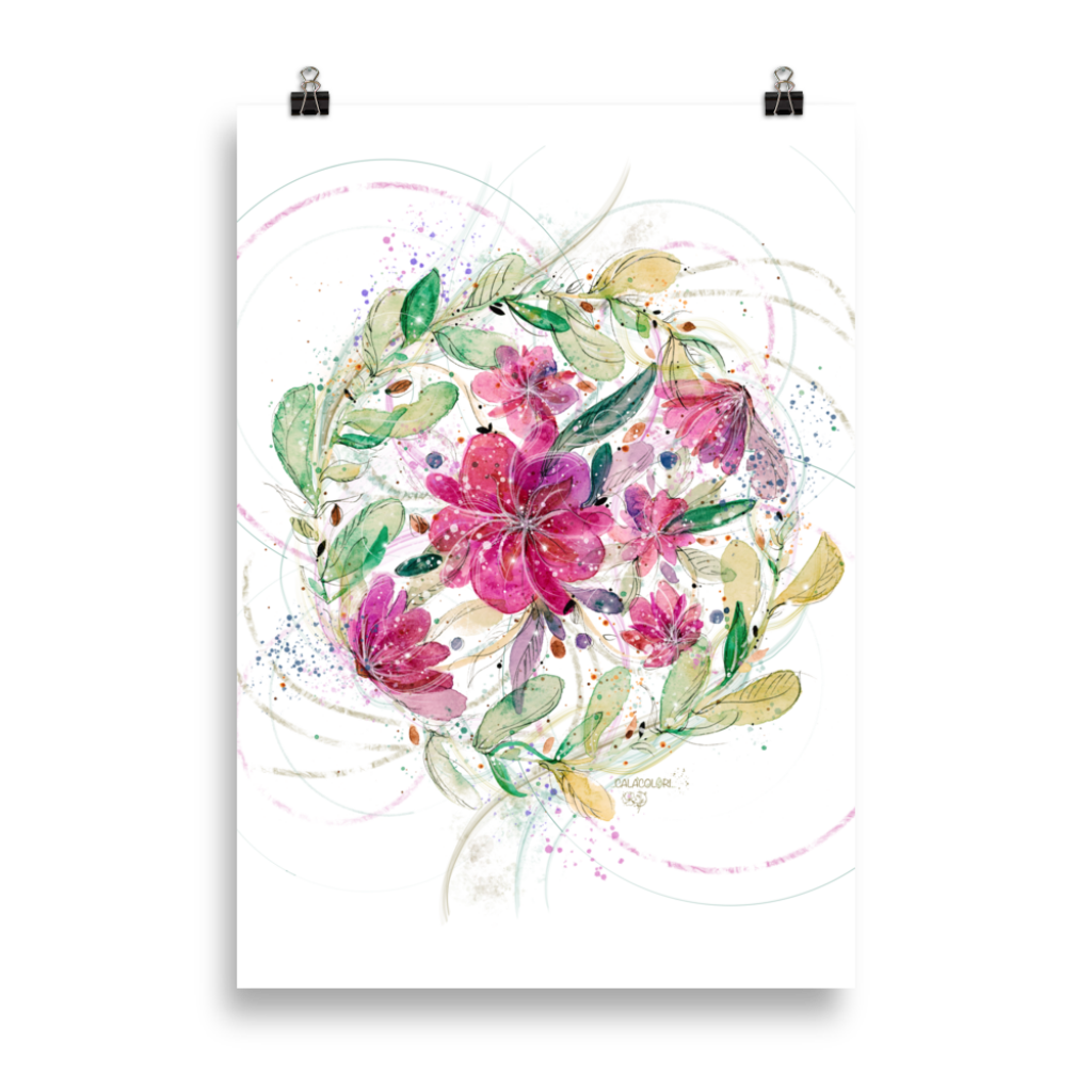 Camelia du Japon - Poster