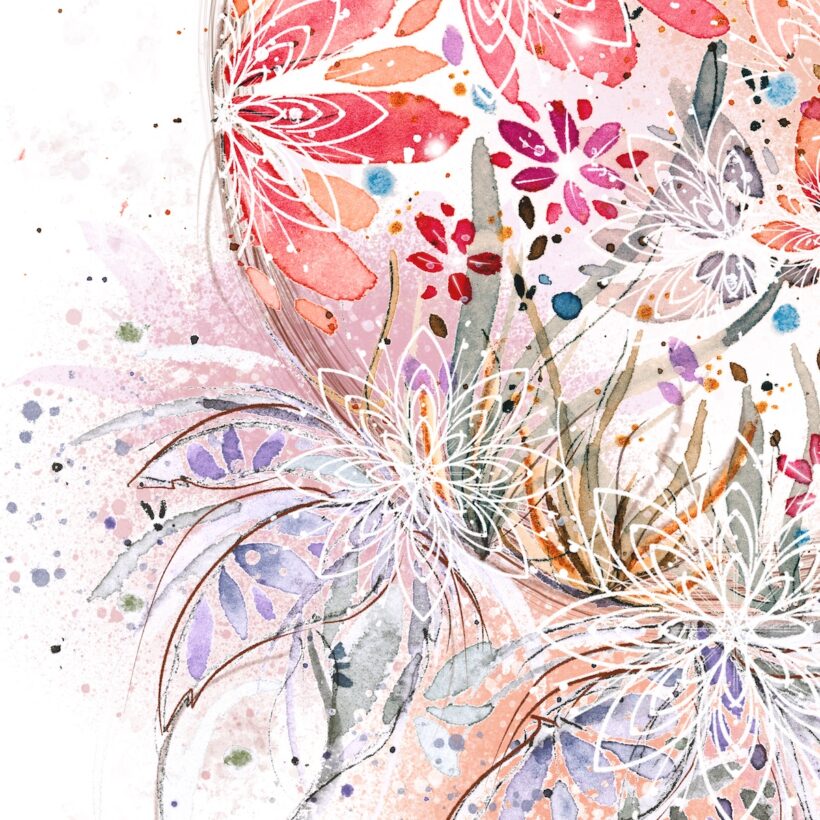Attrape Rêve Fleuri - Poster - Zoom Attrape Rêve Fleuri – Poster