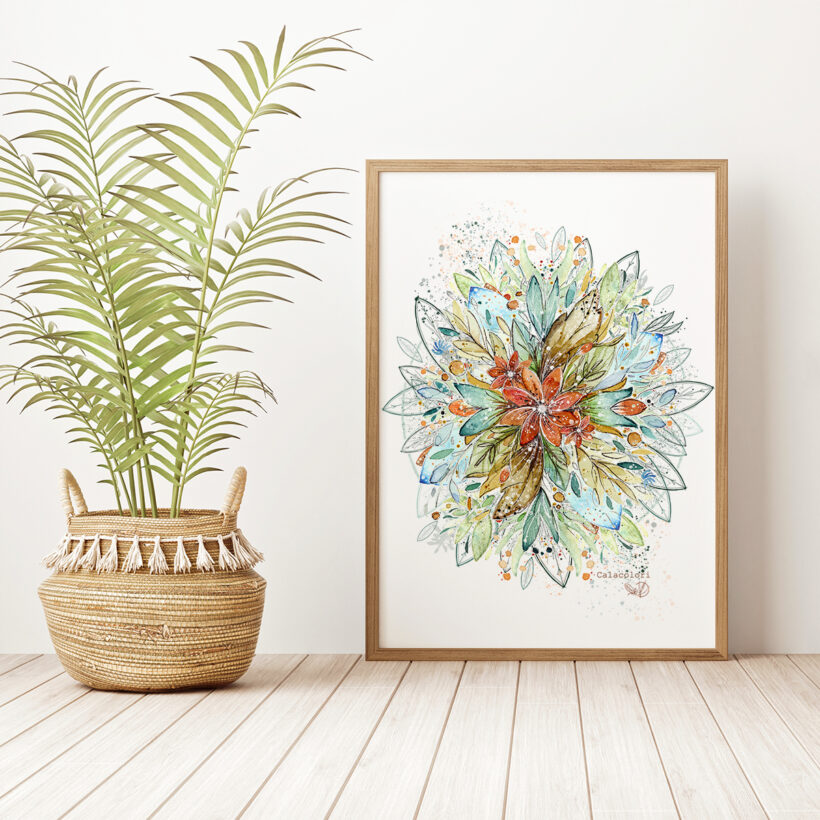 Mandala Floral - Poster