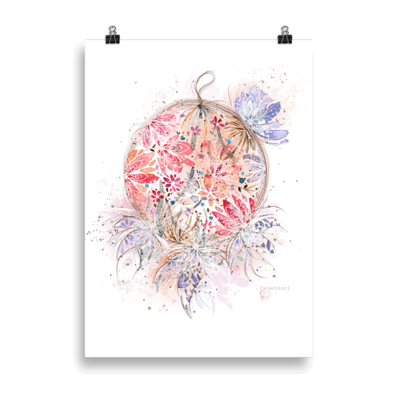 Attrape Rêve Fleuri – Poster Attrape Rêve Fleuri – Poster