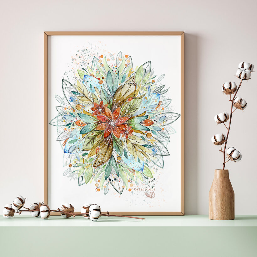 Mandala Floral - Poster