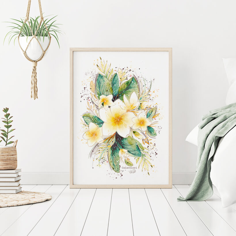 Fleur de Frangipanier - Poster