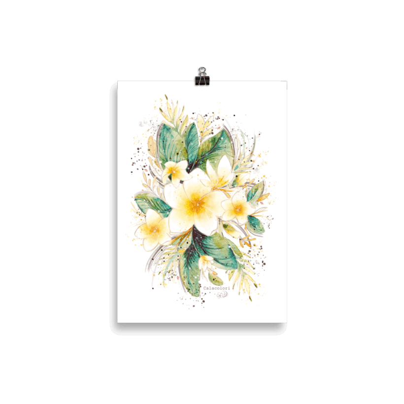Fleur de Frangipanier - Poster