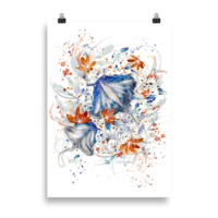 Raies Bleues - Poster Raies Bleues - Poster