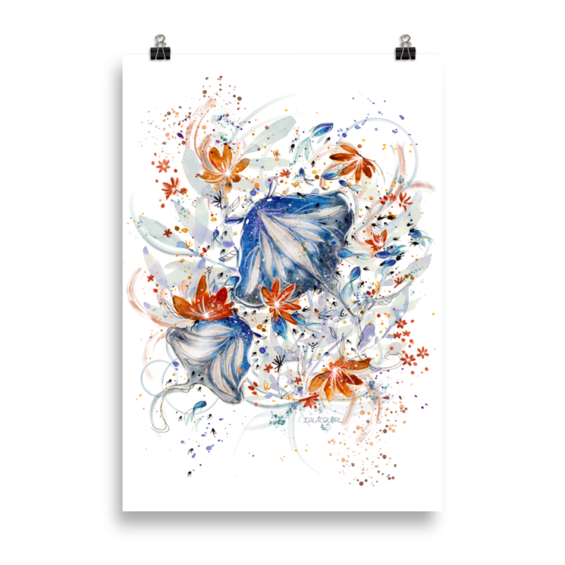 Raies Bleues - Poster Raies Bleues - Poster