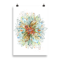 Mandala Floral - Poster