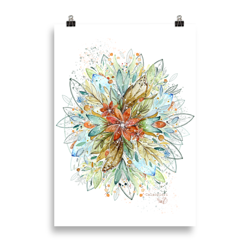 Mandala Floral - Poster