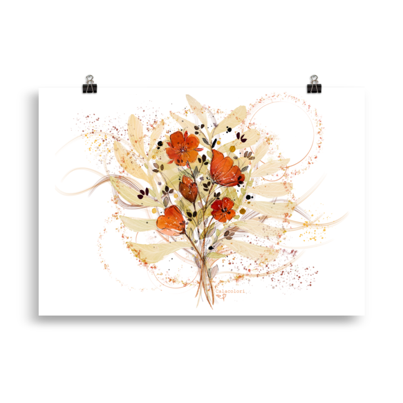 Coquelicots et Capucines – Poster