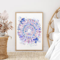 Mandala Lilas - Poster