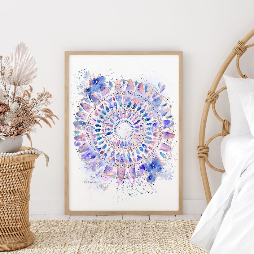 Mandala Lilas - Poster