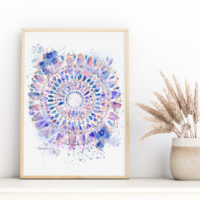 Mandala Lilas - Poster