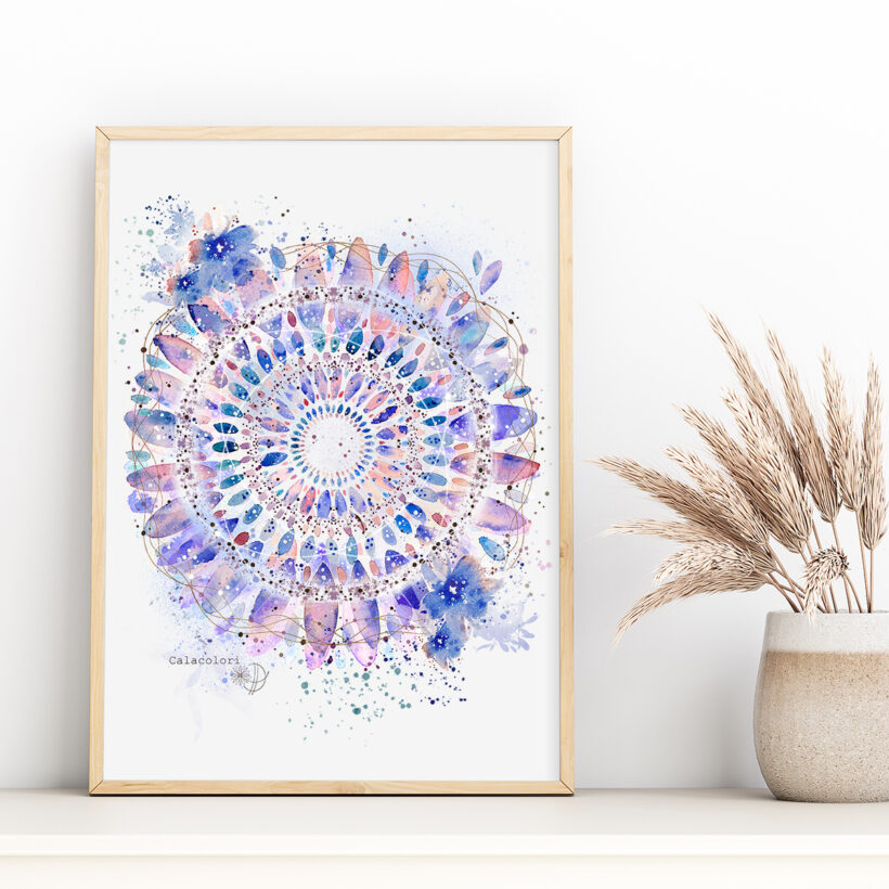 Mandala Lilas - Poster