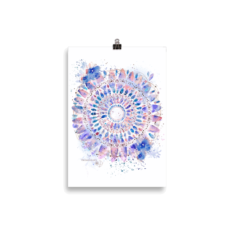 Mandala Lilas - Poster