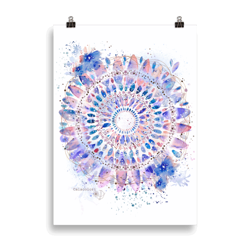 Mandala Lilas - Poster