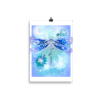 Libellule bleue - Poster