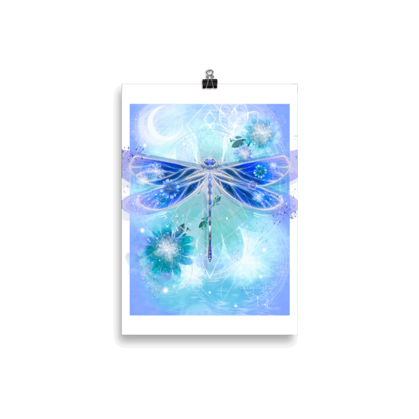 Libellule bleue - Poster