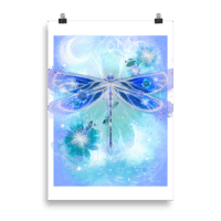 Libellule bleue - Poster