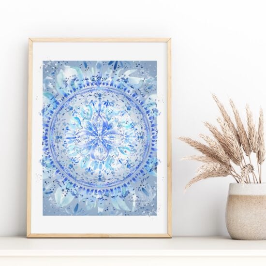 Mandala Azul - Poster