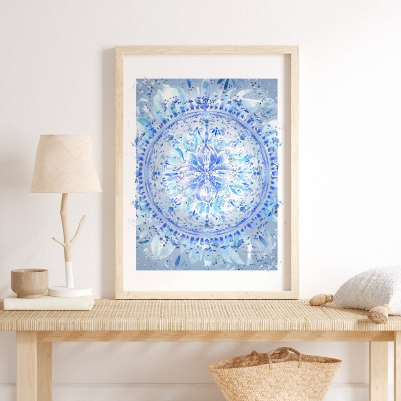 Mandala Azul - Poster