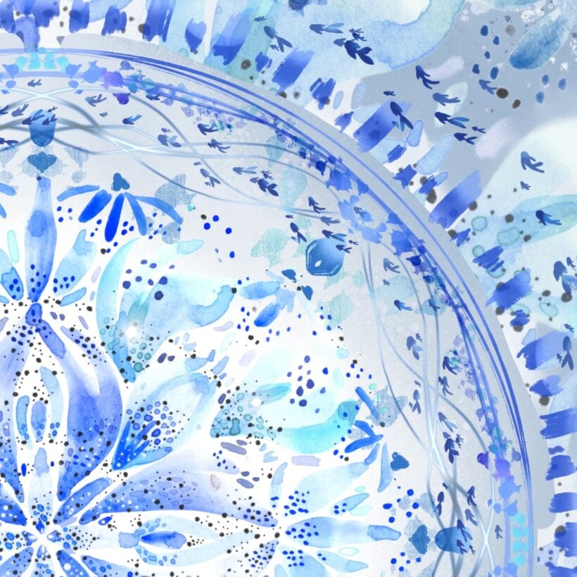 Mandala Azul - Poster - Zoom